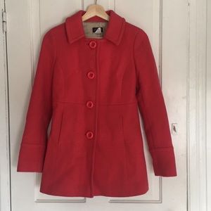 J CREW pink wool coat